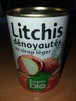 Litchis denoyautés au sirop léger
