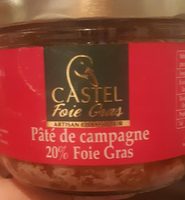 Pâte de campagne  20% foie gras