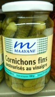 Cornichons fins pasteurisés au vinaigre