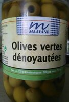 Olives vertes dénoyautées