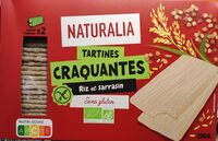 Tartines craquantes Riz et sarrasin sans gluten