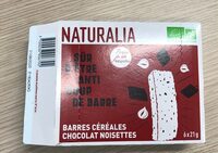 Barres céréales chocolat noisettes