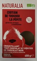 Croustillant tout chocolat et pépites de chocolat noir