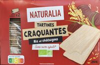Tartine croquantes au riz et à la châtaigne