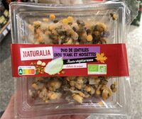 Duo de lentilles chou blanc noisettes