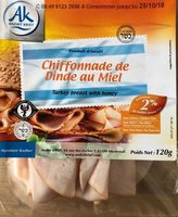 Chiffonade de dinde au miel