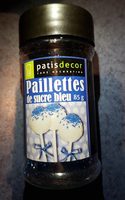 Paillettes de sucre bleu