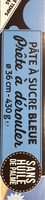 Pâte à Sucre bleue