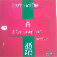 Thé vert fleurs fruits bio