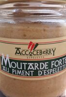 Moutarde forte au piment d'espelette