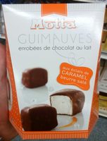Guimauves enrobées de chocolat au lait
