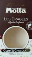 Dragées coeur de chocolat  70% de cacao