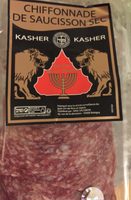 Chiffonnade de saucisson sec Kasher