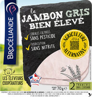 Le jambon gris Bien Élevé découenné dégraissé