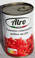 Tomates concassées pelées au jus