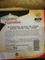 Cordon bleu de dinde Halal cuit