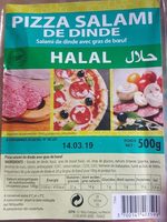Pizza salami de dinde