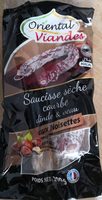 Saucisse sec courbe aux noisettes
