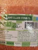 Lentilles Corail