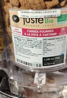 Carrés fourrés a la pâte a tartiner