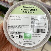 Amandes décortiquées grillées