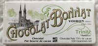 Chocolat bonnat Trinité Antilles 75% de cacao