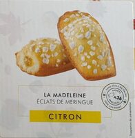 Madeleine coeur-citron éclats de meringue