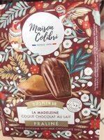 Madeleine praliné coque chocolat au lait