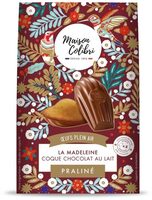 Madeleine praliné coque chocolat au lait