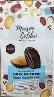 Madeleines noix de coco chocolat noir