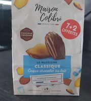 Madeleines classique coque chocolat au lait