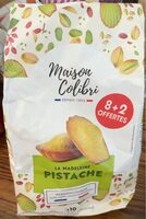 Madeleines pistache 8+2 offertes