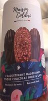 Madeleine coque chocolat noir et lait
