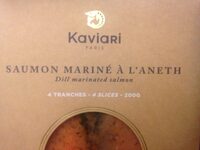 Saumon mariné à l'aneth