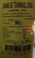 Graine de tournesol crue