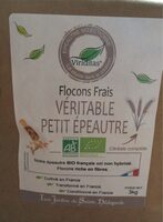 Flocons frais complets de véritable petit épeautre bio
