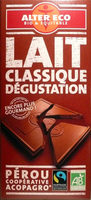 Chocolat Lait classique dégustation Bio Alter Eco