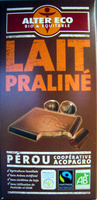 Chocolat Lait praliné Bio