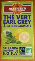 Thé vert Earl Grey à la bergamote