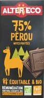 Chocolat noir 75% Pérou