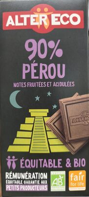 Chocolat 90% Pérou