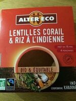 Lentilles corail et riz à l’indienne