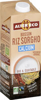 Boisson riz sorgho calcium