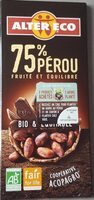 Chocolat 75% Pérou