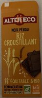 Noir Pérou riz croustillant