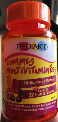Gummies Multivitaminées - 60 Gommes - Pediakid