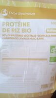 Protéine de riz bio