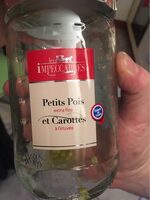 Petits pois extra fins et carottes à l'étuvée