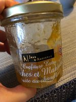 Confiture extra Peches et Mangues cuite au chaudron