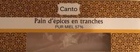 Pain d’epices en tranches pur miel 57%